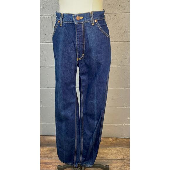 Vintage VF Dark Wash High Waist Straight Leg Jeans 30 x 34 - Picture 1 of 10